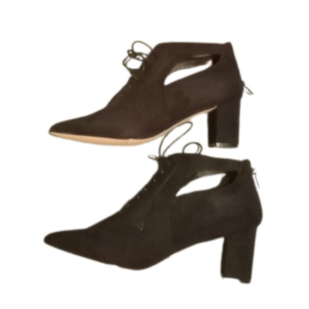 Comfort View Women's Size 8W Fatima Black Faux Suede Boots - NWOT
